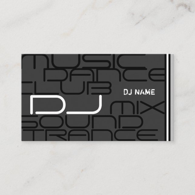 Coole DJ-Visitenkarte Visitenkarte (Vorderseite)