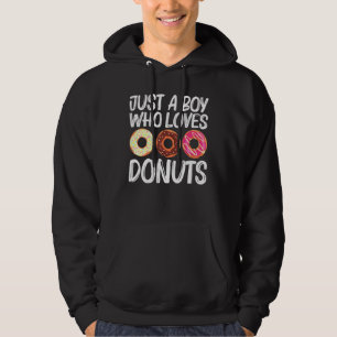 Coole Donut-Kunst für Jungen Kinder Zuckerkakao Hoodie