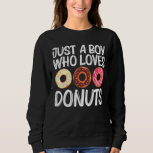 Coole Donut-Kunst für Jungen Kinder Zuckerkakao Sweatshirt