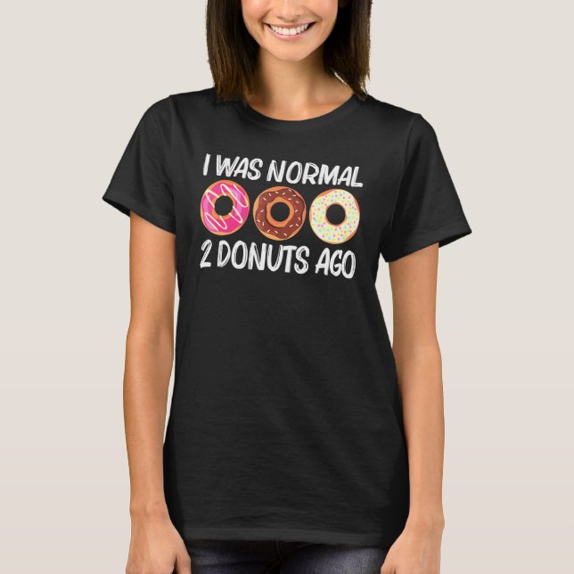 Coole Donut-Kunst für Männer Zucker Glasierte Scho T-Shirt (Vorderseite)