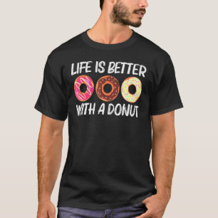Coole Donut-Kunst für Männer Zucker Glasierte Scho T-Shirt