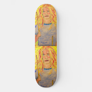 coole Drummerin Skateboard