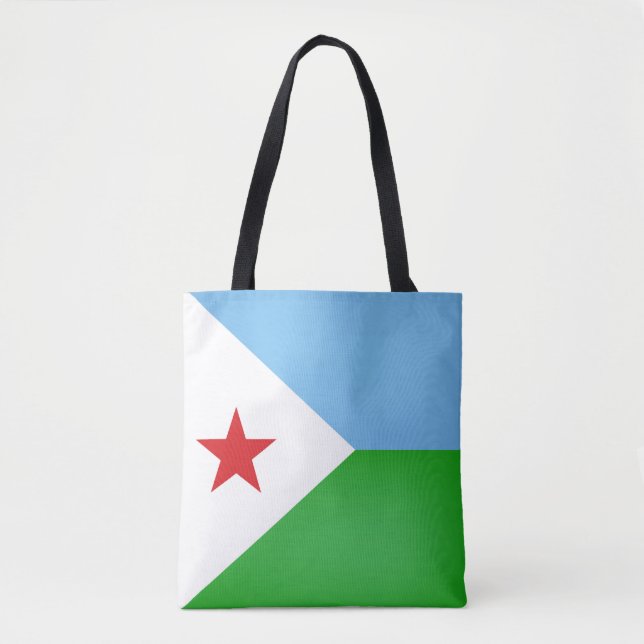 Coole Dschibuti-Fahne Tasche (Vorderseite)