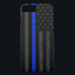 Coole Dunkelheit beunruhigte iPhone 8/7 Hülle<br><div class="desc">Ein einzigartiger cooler Telefonkasten,  der eine Dunkelheit kennzeichnet,  beunruhigte Polizeiflagge.</div>