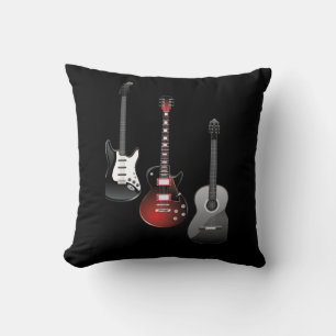 Coole E-Gitarren für Musikliebhaber Personalisiert Kissen