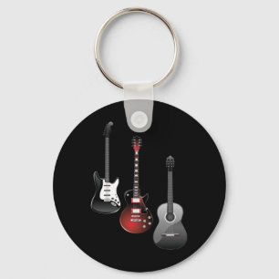 Coole E-Gitarren für Musikliebhaber Personalisiert Schlüsselanhänger