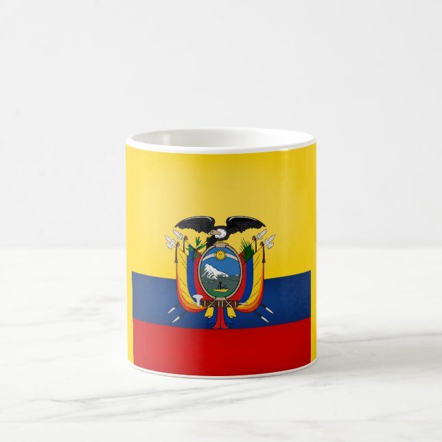 Coole Ecuador-Flagge Kaffeetasse (Mittel)