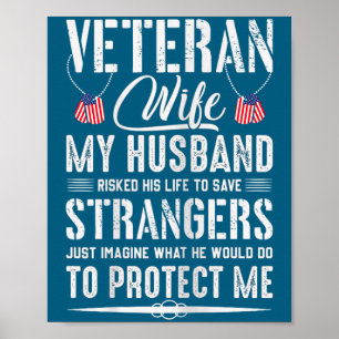 Coole Ehefrau eines Militärveteranen, Armee Eheman Poster