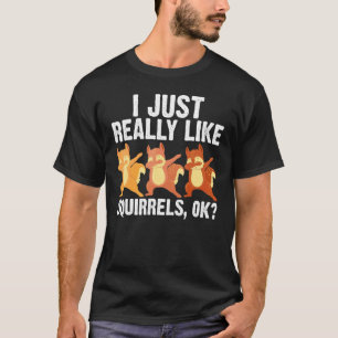 Coole Eichhörnchenkunst Männer Chipmunk Prärie F T-Shirt