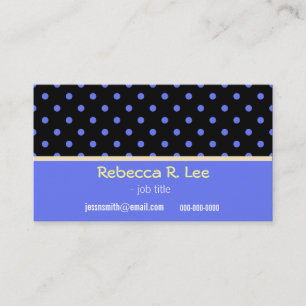 coole, einfache, elegante blaue Punkte Geschäftswa Visitenkarte