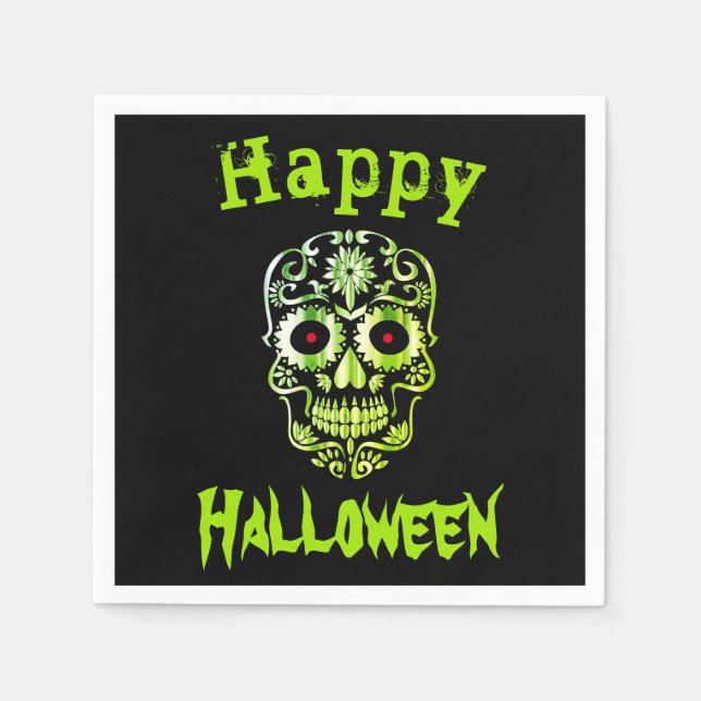 Coole einmalige Halloween-Servietten Serviette (Vorderseite)