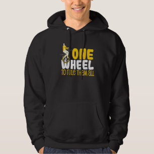 Coole Einrad-Herrscher-Monocycle-Auto Hoodie