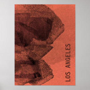 Coole, einzigartige Designkunst von Los Angeles Poster