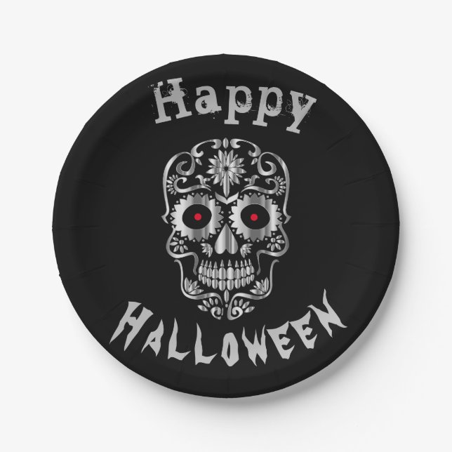 Coole, einzigartige Halloween-Party-Teller Pappteller (Vorderseite)
