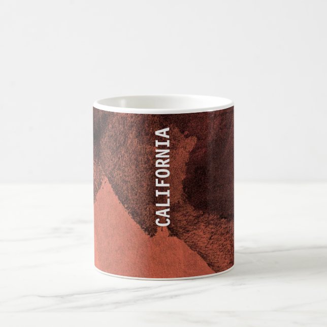 Coole, einzigartige moderne kalifornische Malkunst Kaffeetasse (Mittel)