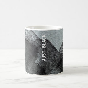 Coole, einzigartige, moderne schwarze Malkunst Kaffeetasse