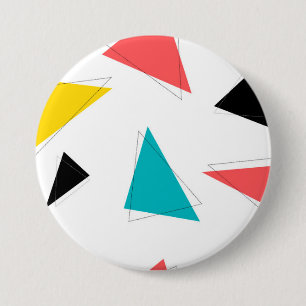 Coole, einzigartige, trendige, bunte, urbane Dreie Button