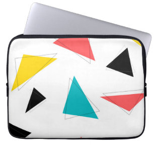 Coole, einzigartige, trendige, bunte, urbane Dreie Laptopschutzhülle