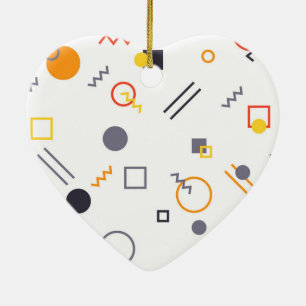 Coole, einzigartige, trendige, urbane abstrakte Il Keramik Ornament