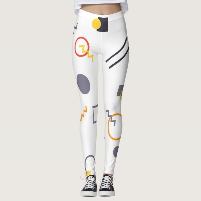 Coole, einzigartige, trendige, urbane abstrakte Il Leggings (Vorderseite)