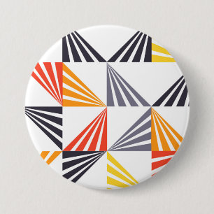 Coole, einzigartige, trendige, urbane, bunte Dreie Button