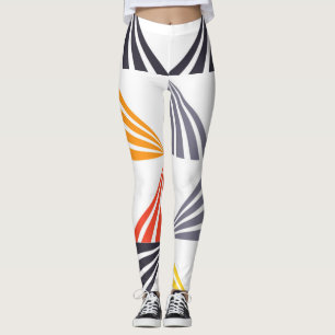 Coole, einzigartige, trendige, urbane, bunte Dreie Leggings