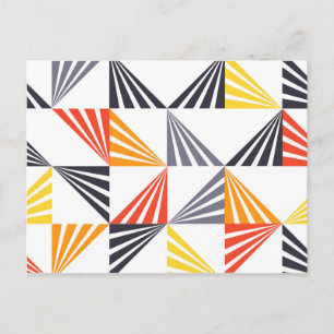 Coole, einzigartige, trendige, urbane, bunte Dreie Postkarte