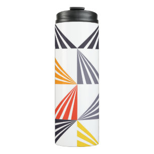 Coole, einzigartige, trendige, urbane, bunte Dreie Thermosbecher