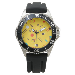 Coole, einzigartige, trendige, urbane geometrische armbanduhr