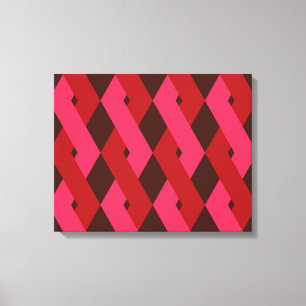 Coole, einzigartige, trendige, urbane geometrische leinwanddruck