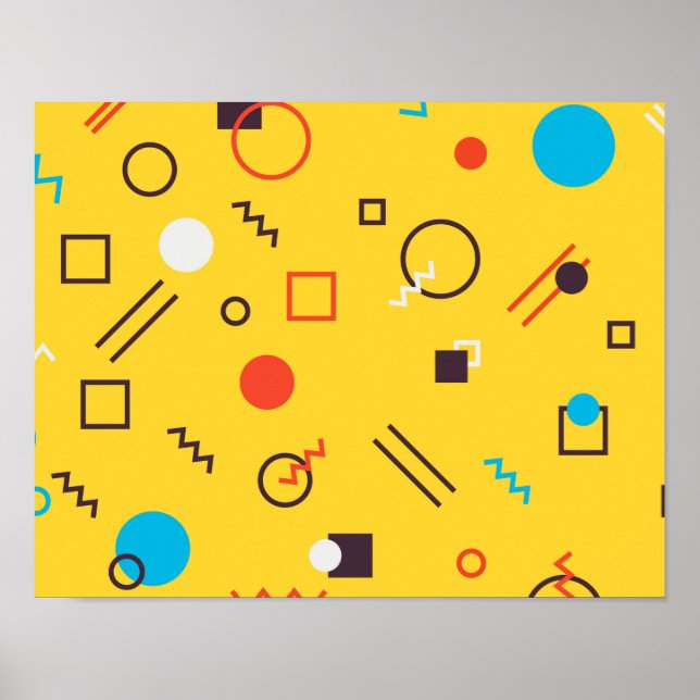 Coole, einzigartige, trendige, urbane geometrische poster (Vorne)