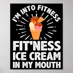 Coole Eiscreme-Kostüm Für Männer Frauen Dessert Ei Poster