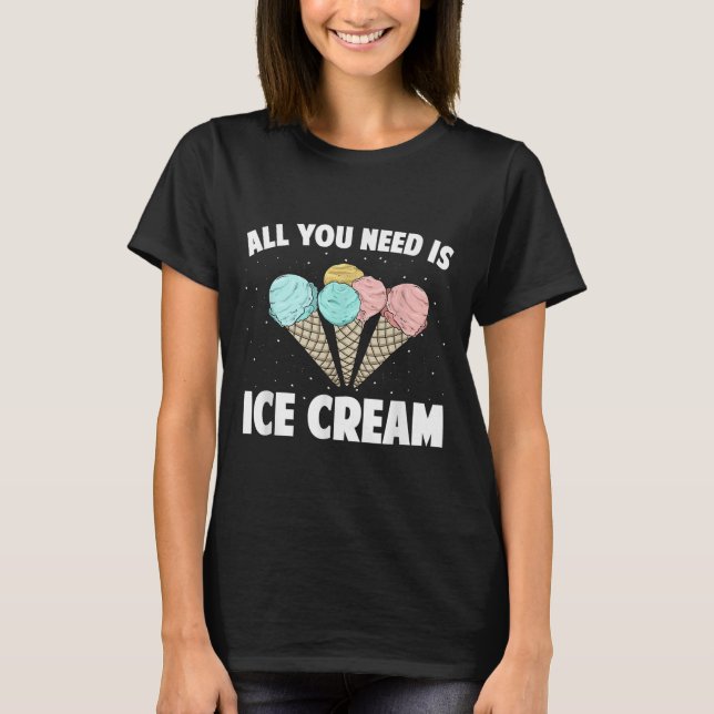 Coole Eiscreme-Kostüme für Männer Frauen Kinder Er T-Shirt (Vorderseite)