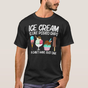 Coole Eiscreme Kunst für Männer Frauen Gelatine Kr T-Shirt