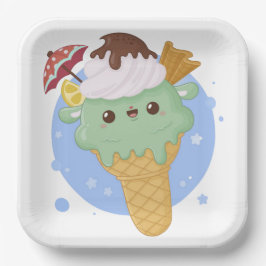 Coole Eiscreme Pappteller
