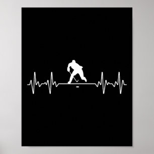 Coole Eishockey-Kunst für Männer Frauen Eishockeys Poster