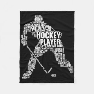 Coole Eishockey-Kunst für Männer Frauen Junge Mädc Fleecedecke