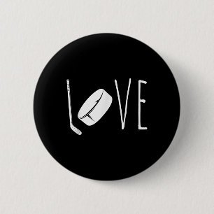Coole Eishockey-Kunst für Männer Frauen Torwart Tr Button