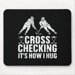 Coole Eishockey-Kunst Männer Frauen Jungen Feld Ei Mousepad