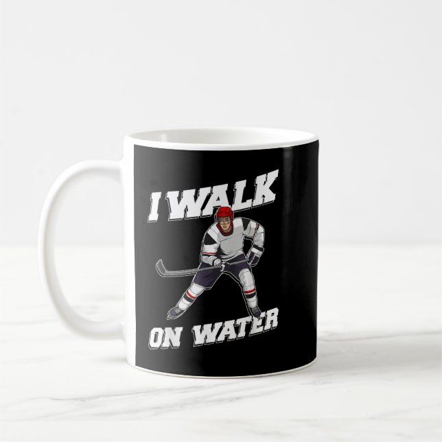 Coole Eishockey-Spielkunst Männer Frauen Eishocke Kaffeetasse (Links)