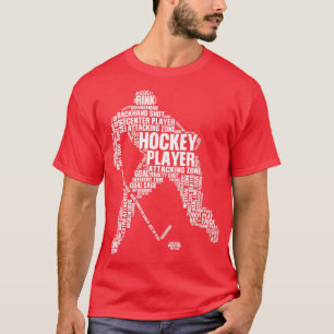 Coole Eishockeykunst Männer Frauen Mädchen Eishock T-Shirt
