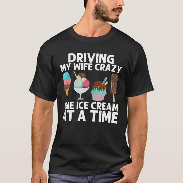 Coole Eiskremskunst Vater Gelatine gefroren T-Shirt (Vorderseite)