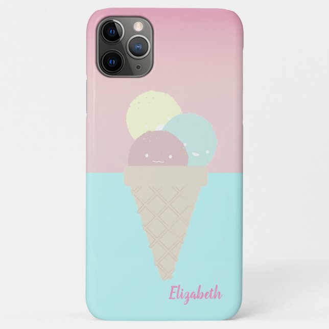 Coole Eislaufkonen - Personalisiert Case-Mate iPhone Hülle (Rückseite)