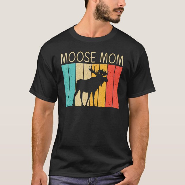 Coole Elche für Mama Mama Moose Alaska Elk Hun T-Shirt (Vorderseite)