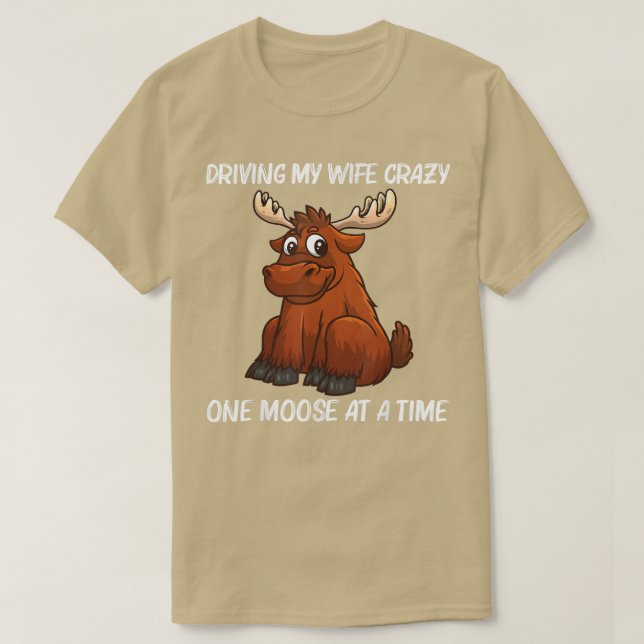 Coole Elche für Männer Vater Hirsch Alaska Elche L T-Shirt (Design vorne)