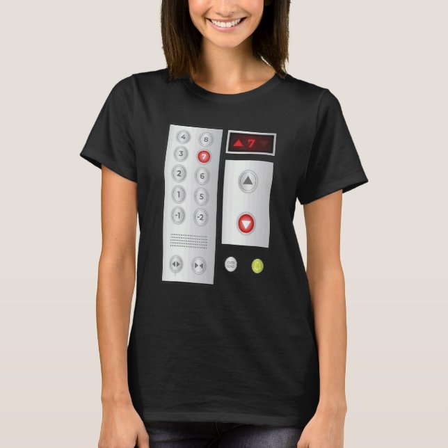 Coole Elevatortasten Männer Frauen heben Halloween T-Shirt (Vorderseite)