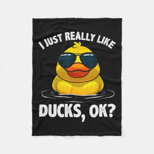 Coole Enten Frauen Entenliebhaber Ente Hu Fleecedecke