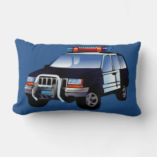 Coole Entwicklung des Cartoon von Polizeiwagen für Lendenkissen