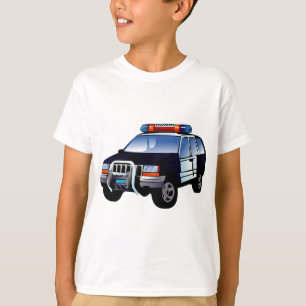 Coole Entwicklung des Cartoon von Polizeiwagen für T-Shirt