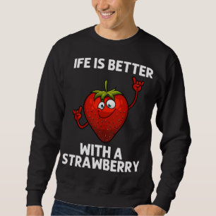Coole Erdbeere für Männer - Frauen - Erdbeeren B Sweatshirt